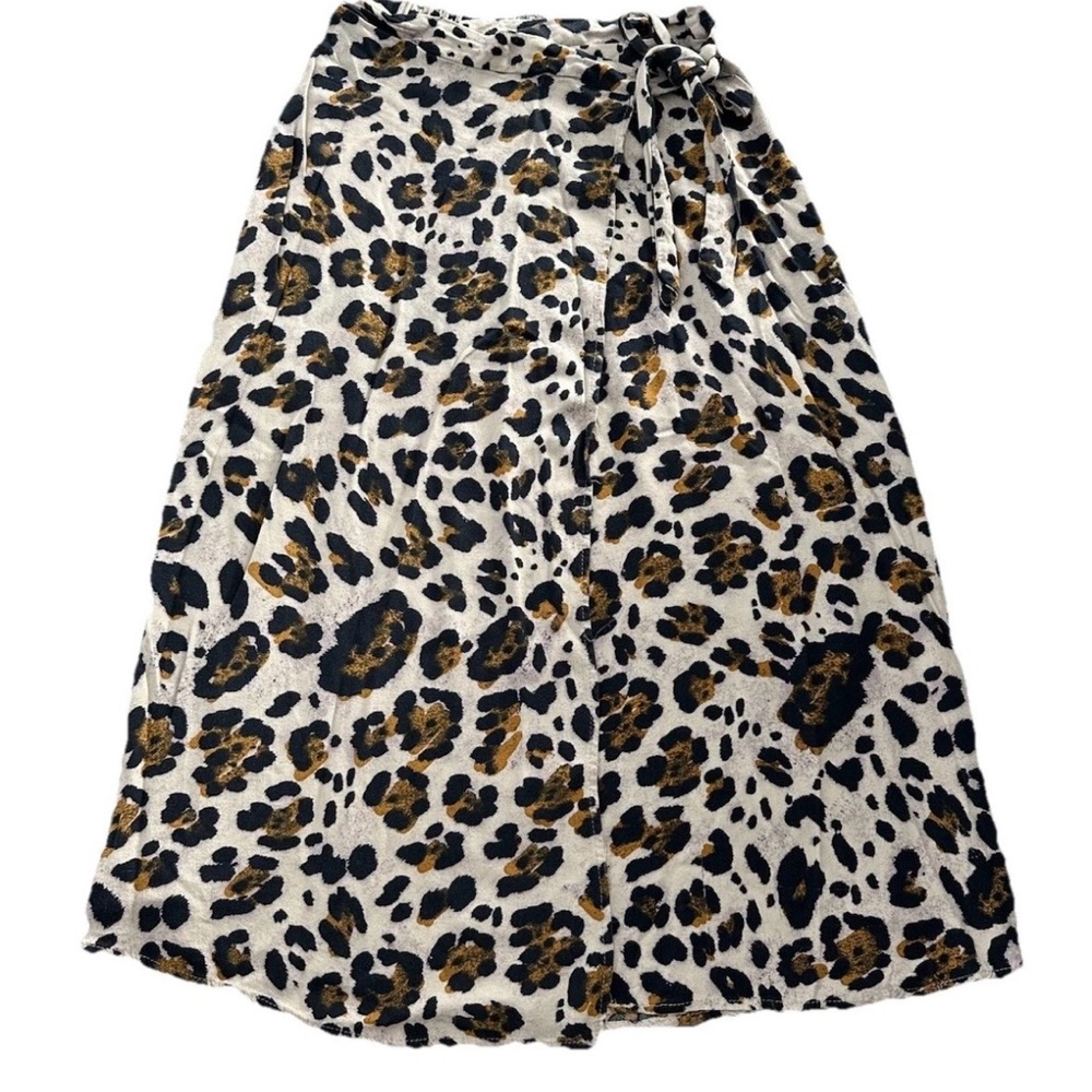 Urban Romantics Wrap Skirt Animal Print Women Size S